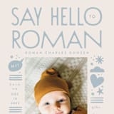 "Quirky Hello" - Birth Announcements in Powder Blue by Alethea and Ruth - Detail