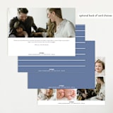 "Sweetly modern" - Birth Announcements in Denim by Lisa Assenmacher - Back of Card Options