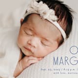 "Sweetly modern" - Birth Announcements in Denim by Lisa Assenmacher - Detail