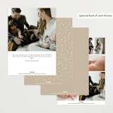 "Grateful" - Birth Announcements in Stars by Orasie - Back of Card Options