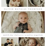 "Too Cute" - Birth Announcements in Cloud by Heather Schertzer - Detail