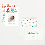 "hello doodle" - Birth Announcements in Dream by Stephanie Hawkes - Assembled