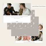 "graceful" - Birth Announcements in Snow by Morgan Kendall - Back of Card Options