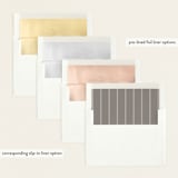 "graceful" - Birth Announcements in Snow by Morgan Kendall - Envelope Liner Options