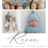 "Script Look" - Birth Announcements in Ink by Carolyn MacLaren - Detail