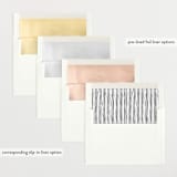 "Simple name" - Birth Announcements in Cotton by Stacey Meacham - Envelope Liner Options
