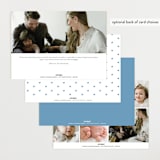 "Effortless" - Birth Announcements in Sky by Emily Sabol Goss - Back of Card Options