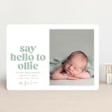 "Clarke" - Birth Announcements in Mint by Robert and Stella - Front