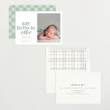 "Clarke" - Birth Announcements in Mint by Robert and Stella - Assembled