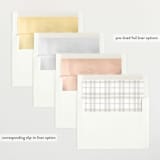 "Clarke" - Birth Announcements in Mint by Robert and Stella - Envelope Liner Options