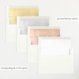 "The simplest" - Birth Announcements in Salt by Lea Delaveris - Envelope Liner Options
