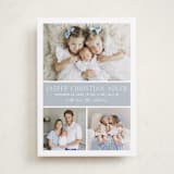 "Color Block" - Birth Announcements in Bluebell by Vanessa Doyle - Front