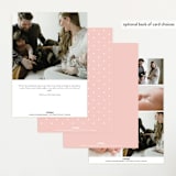 "Sweet scallop" - Birth Announcements in Rose by Robert and Stella - Back of Card Options