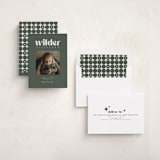 "Big Type" - Birth Announcements in Forest by Kristen Knechtel - Assembled