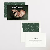 "Meet Cute" - Birth Announcements in Snow by Lauren Chism - Assembled