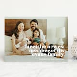 "NEWEST" - Birth Announcements in Cloud by Lori Wemple - Front