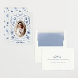 "Painted Flowers" - Birth Announcements in Delft Blue by Ani Somi - Assembled