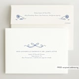 "Painted Flowers" - Birth Announcements in Delft Blue by Ani Somi - FREE Recipient Addressing