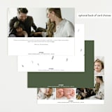 "Woodland wonder" - Birth Announcements in Lichen by Bonnie Davis - Back of Card Options
