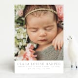 "Canvas" - Birth Announcements in Moon by Megan Davis - Front
