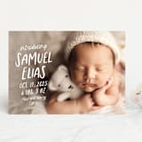 "All write" - Birth Announcements in Cloud by Lea Delaveris - Front