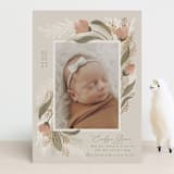 "Boho Bouquet" - Birth Announcements in Rose by Joanna Griffin - Front