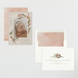 "Boho Bouquet" - Birth Announcements in Rose by Joanna Griffin - Assembled