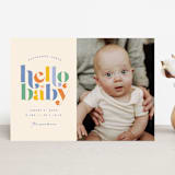 "Hello Sweet baby" - Birth Announcements in Bluebird by Jessica Corliss - Front