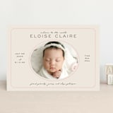 "Prim" - Birth Announcements in Petal by Melissa Egan of Pistols - Front