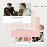 "Prim" - Birth Announcements in Petal by Melissa Egan of Pistols - Back of Card Options