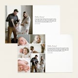 "Rustic" - Birth Announcements in Chestnut by Ekko Studio - Interior Options