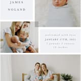 "Love Multiplies" - Birth Announcements in Dusty Blue by Julie Murray - Detail