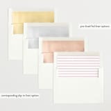 "Sweetest Scallop" - Birth Announcements in Petal by Emily Betts - Envelope Liner Options