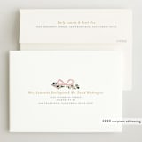 "Ribbonly Frame" - Birth Announcements in Blush by Itsy Belle Studio - FREE Recipient Addressing