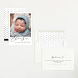 "First-Name Basis" - Birth Announcements in Onyx by Genna Blackburn - Assembled