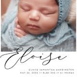 "First-Name Basis" - Birth Announcements in Onyx by Genna Blackburn - Detail