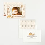 "Baby Bear" - Birth Announcements in Cream by Morgan Ramberg - Assembled