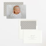 "Serenity" - Birth Announcements in Cloud by Everett Paper Goods - Assembled