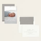 "Typographic Mix" - Birth Announcements in Snow by Michelle Taylor - Assembled