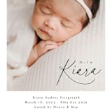 "Corner Hello" - Birth Announcements in Midnight by Jackie Crawford - Detail