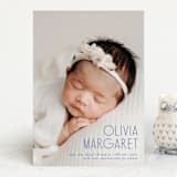 "Sweetly modern" - Birth Announcements in Denim by Lisa Assenmacher - Front