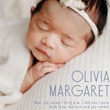 "Sweetly modern" - Birth Announcements in Denim by Lisa Assenmacher - Detail