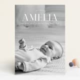 "graceful" - Birth Announcements in Snow by Morgan Kendall - Front