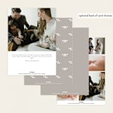 "graceful" - Birth Announcements in Snow by Morgan Kendall - Back of Card Options