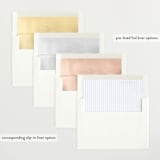 "Pinstripe Frame" - Birth Announcements in Sky by Jennifer Holbrook - Envelope Liner Options