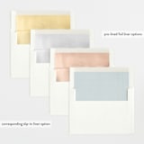 "Linen frame" - Birth Announcements in Powder by Lea Delaveris - Envelope Liner Options