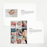 "Distinguished" - Birth Announcements in Graphite by Sara Hicks Malone - Interior Options