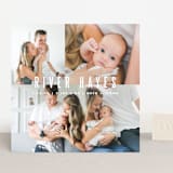 "Indie" - Birth Announcements in Cloud by Lauren Chism - Front