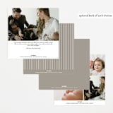 "Indie" - Birth Announcements in Cloud by Lauren Chism - Back of Card Options