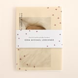 "Modern Plus" - Birth Announcement Belly Bands in Rust by Wendy Chung - Front